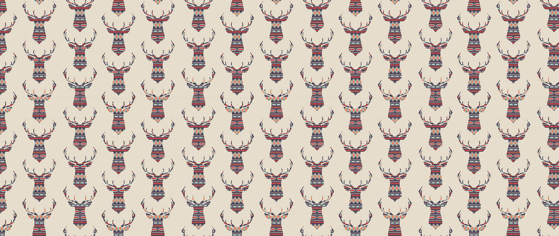 reindeer-ethnic-ikat-pattern-wallpapers-full-wide-view
