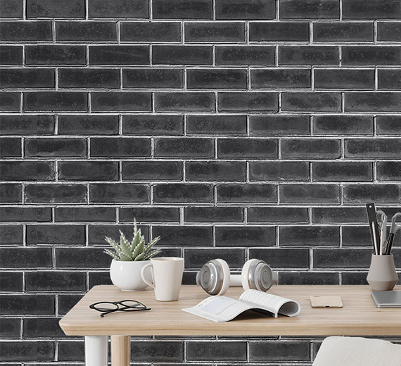 black-brick-design-Singular design large mural-thumb