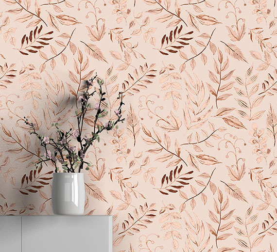 watercolour-leaf-branches-in-peach-wallpaper-thumb