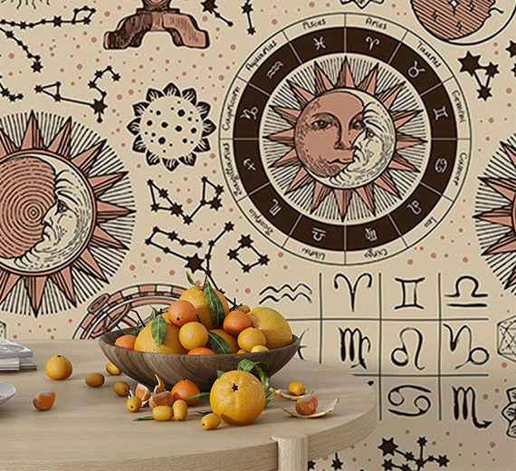 beige-zodiac-design-Seamless design repeat pattern wallpaper-thumb