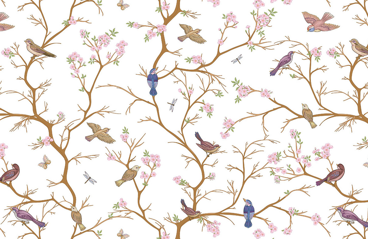 cherry-blossom-branches-against-the-sky-with-sparrow-wallpapers-only-image