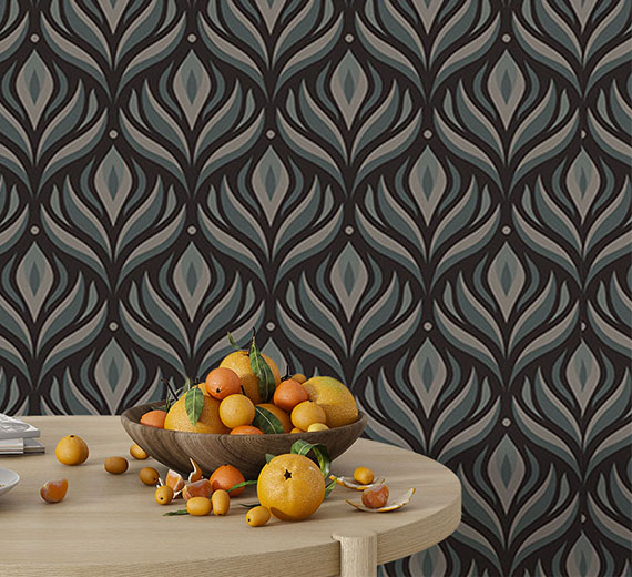 grey-bud-design-Seamless design repeat pattern wallpaper-thumb