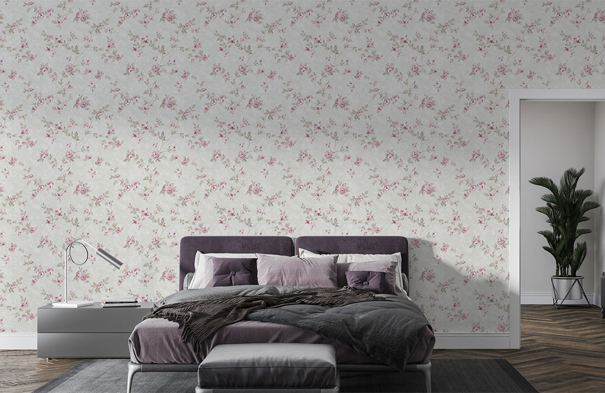small-elegant-floral-pattern-wallpapers-in-front-of-bed