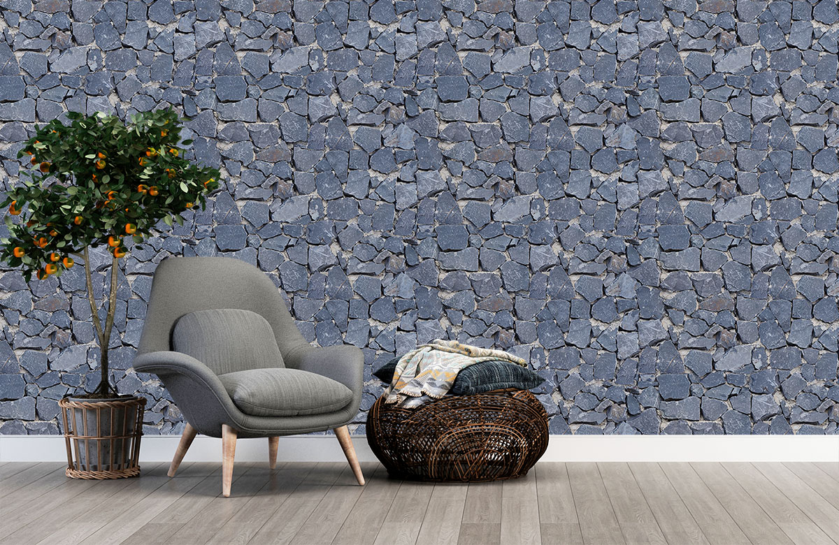 grey-lime-design-Singular design large mural-with-chair