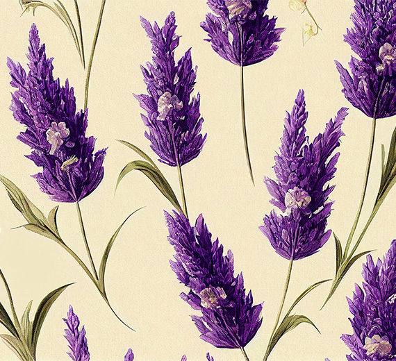 purple-cone-shaped-flowers-with-buds-murals-thumb