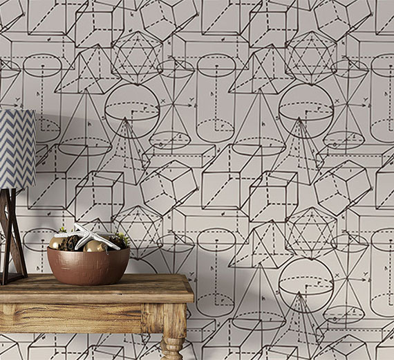 beige-geometry-design-Seamless design repeat pattern wallpaper-thumb