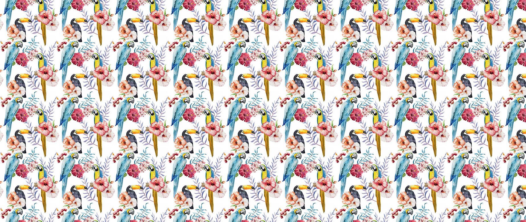 white-birds-design-Seamless design repeat pattern wallpaper-in-wide-room