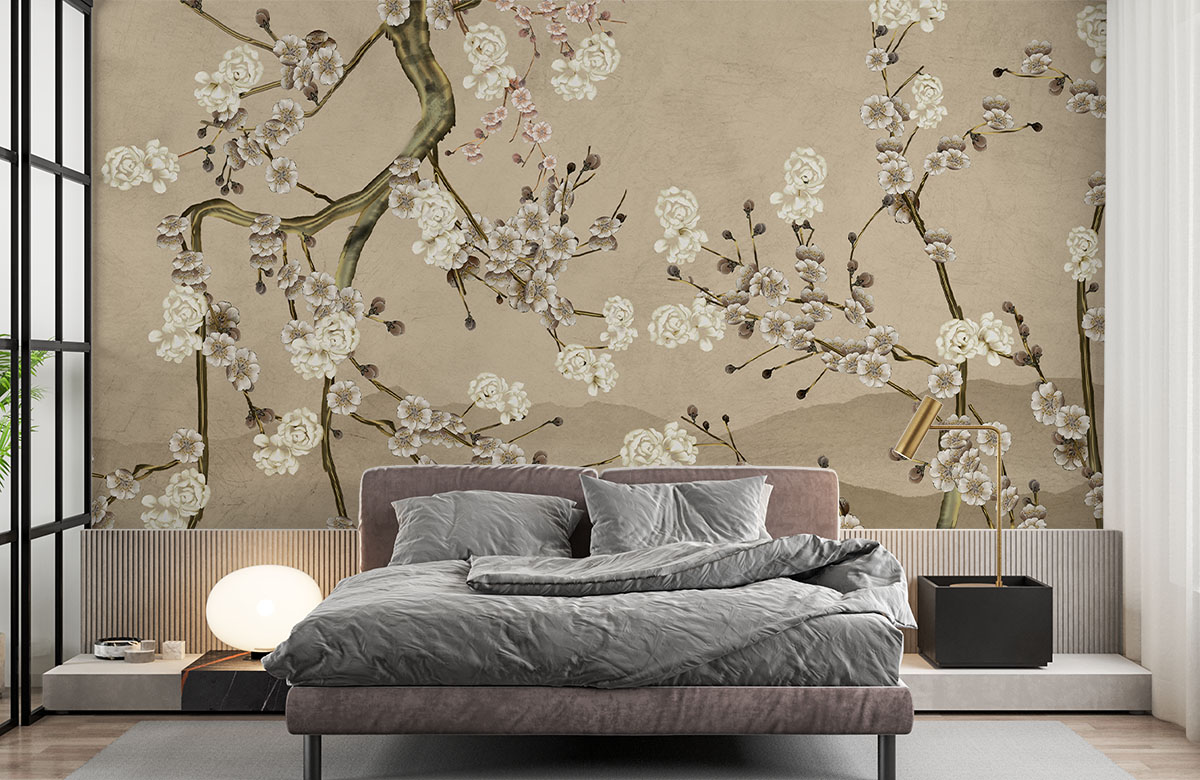 Vintage Floral Wallpaper Bedroom For Cozy Home Morphico