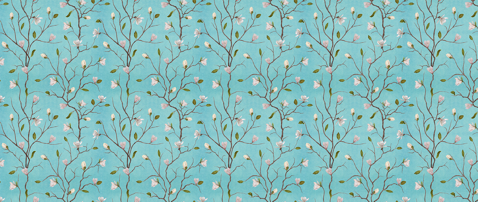 blue-chinoiserie-magnolia-on-plant-with-leaves-wallpapers-full-wide-view