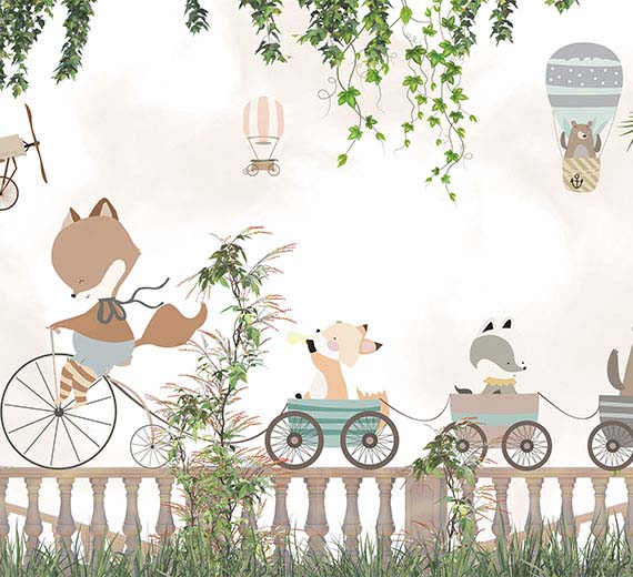 cream-animals-cycling-kids-room-wallpaper-wallpaper-thumb