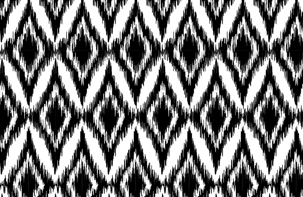 black-and-white-ikat-pattern-wallpapers-only-image