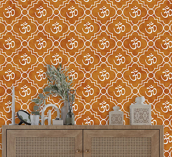 om-pattern-in-orange-wallpapers-thumb