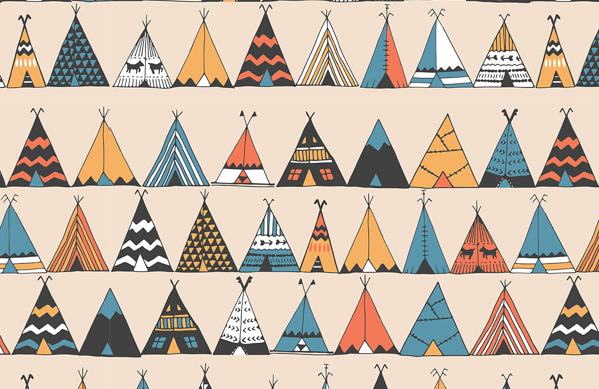 cream-tent-design-Seamless design repeat pattern wallpaper-roll