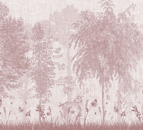 pink-forest-deer-monochrome-wallpaper-thumb