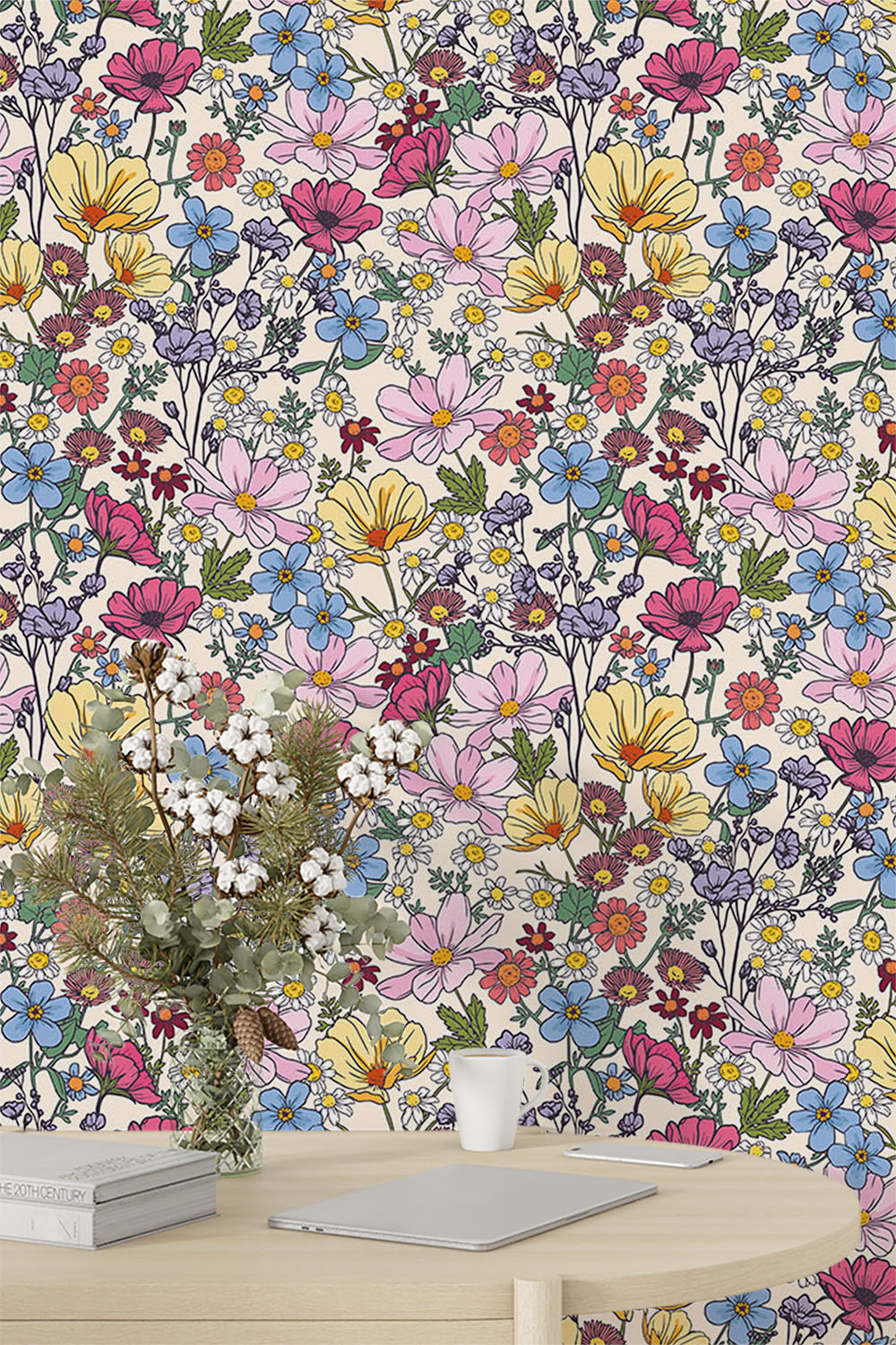 multi-coloured-flowers-in-garden-wallpaper-sample