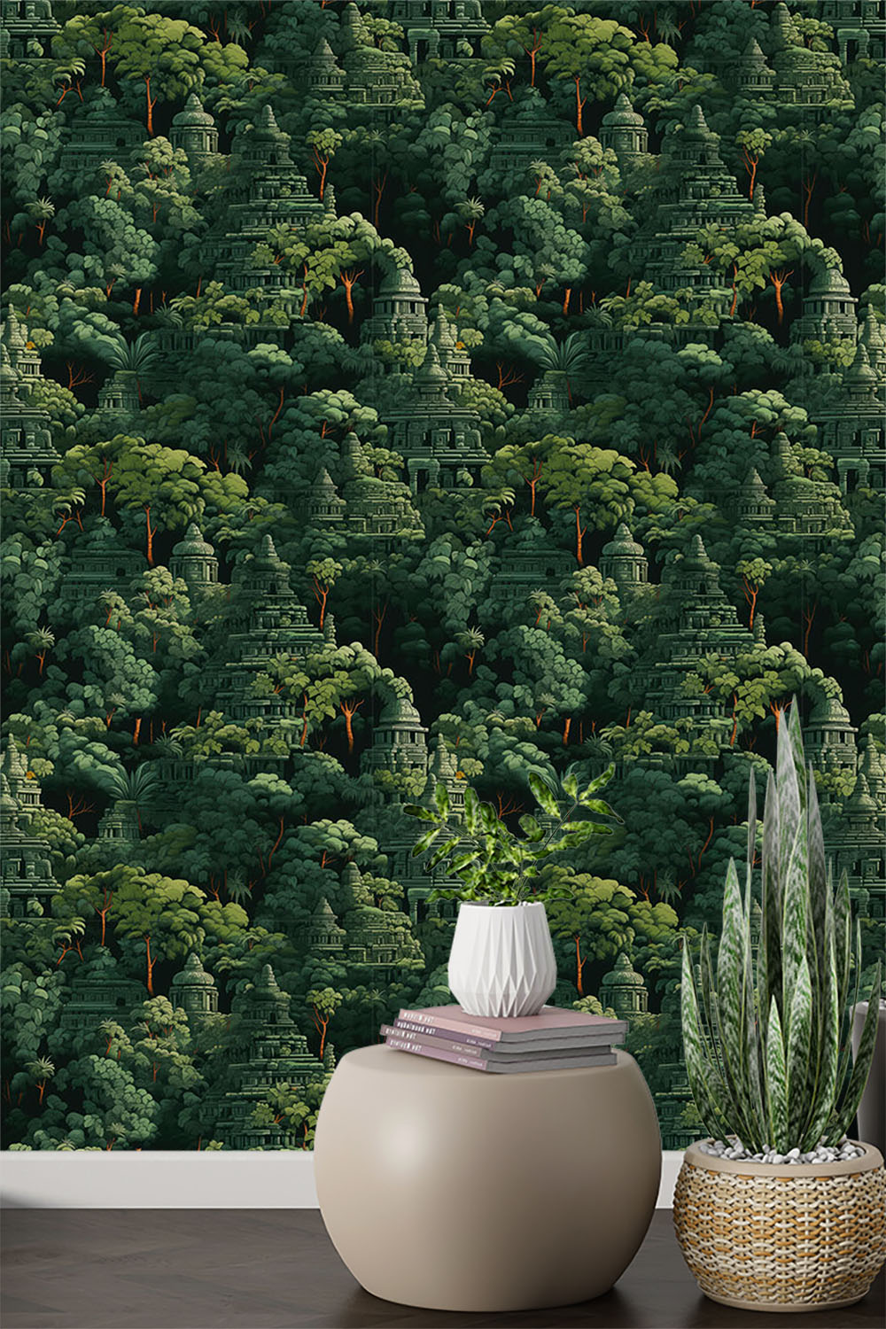 temple-and-green-tropical-forest-wallpaper-sample