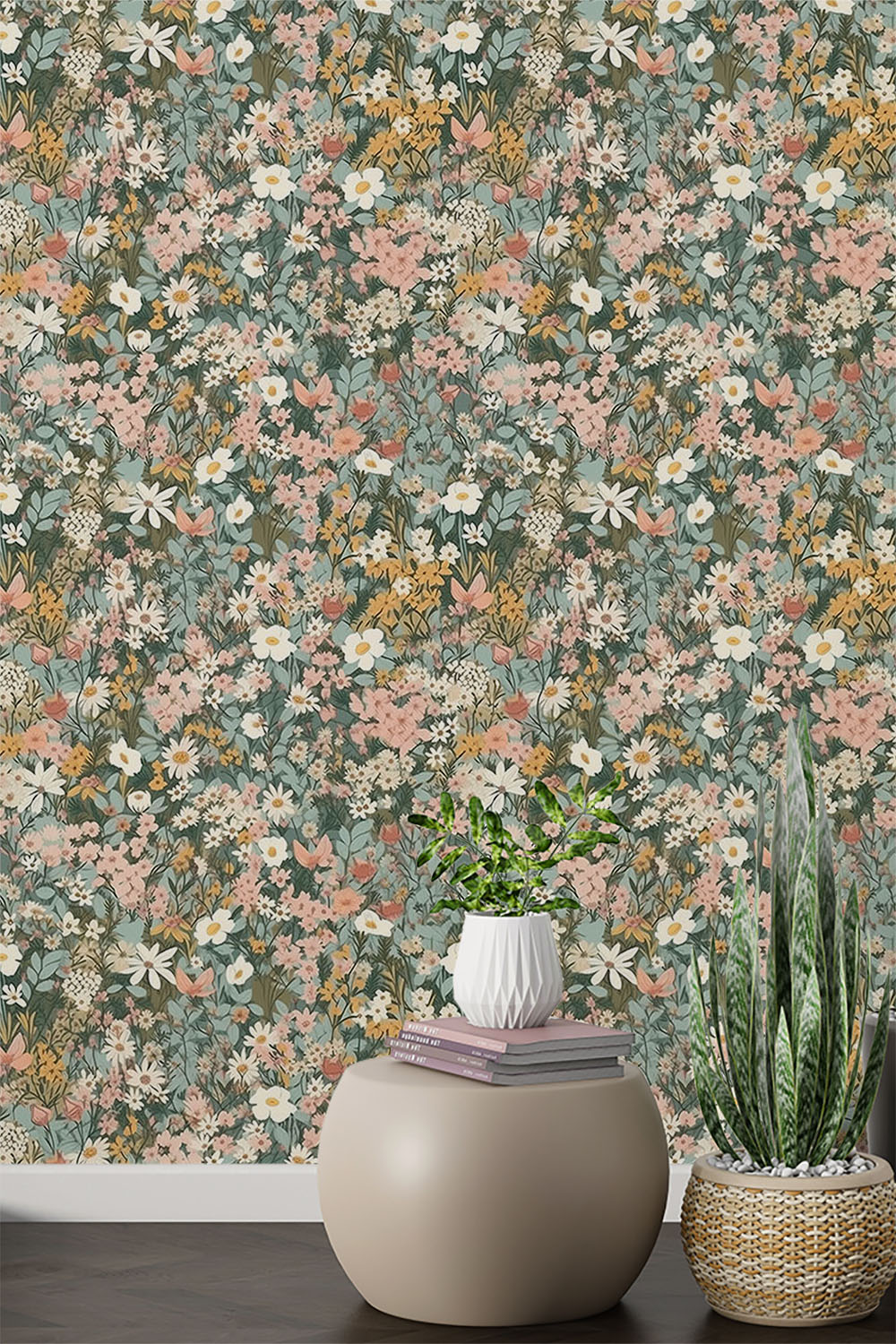 pastel-shade-flowers-and-leaves-wallpaper-sample