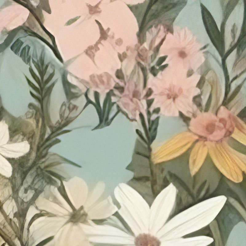 pastel-shade-flowers-and-leaves-wallpaper-zoom-view