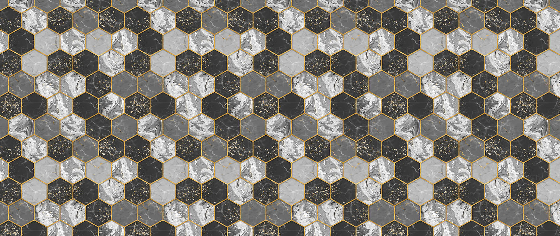 honeycomb-marble-with-golden-edges-wallpaper-seamless-repeat-view