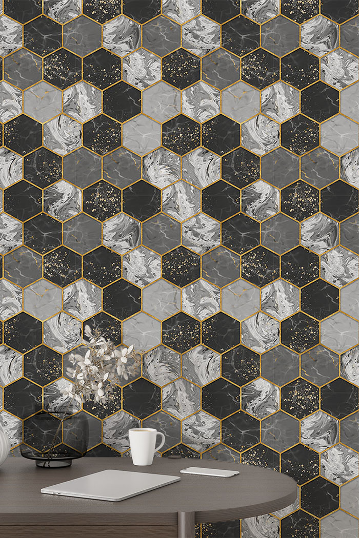 honeycomb-marble-with-golden-edges-wallpaper-long-image