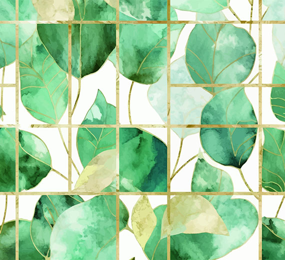 golden-geometric-squares-with-watercolour-leaves-wallpaper-wallpaper-thumb