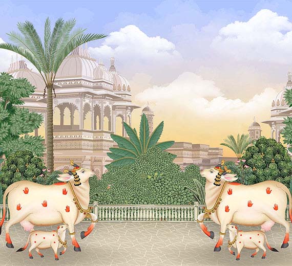 beige-indian-temple-pichwai-wallpaper-wallpaper-thumb