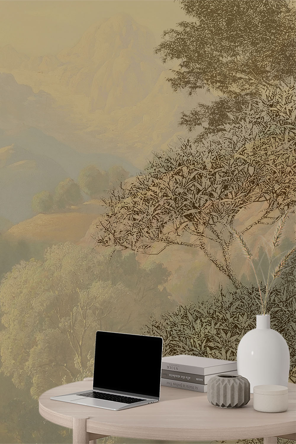 tropical-forest-and-trees-near-lake-wallpaper-wallpaper-sample